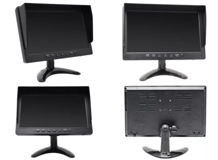 Видеорегистратор 10 дюймов с поддержкой 4 AHD-камер с разрешением экрана 1024х600 (IPS) на скобе