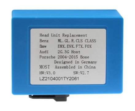 Комплект проводов для установки магнитолы в Porsche, Mercedes-Benz (MOST, Bose, Harman)