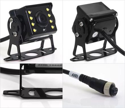 Видеокамера 107UN универсальная AHD 720p/1080p под авиакабель М12