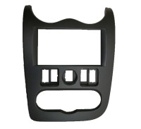 Рамка переходная 2din LADA Largus (Черная Матовая)