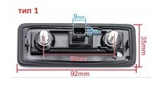 Видеокамера SPD-217 Skoda FABIA/ OCTAVIA/ ROOMSTER/ SUPERB/ YETI в ручку багажника