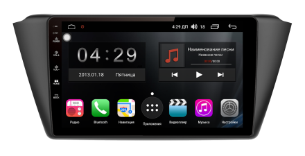 Магнитола на Андроид для Skoda Fabia (15+) COMPASS TSN-2K, 4G, DSP, CarPlay