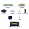 Комплект проводов для установки магнитолы в Nissan 2021+ (основной, антенна, мультируль, CAM360, USB)