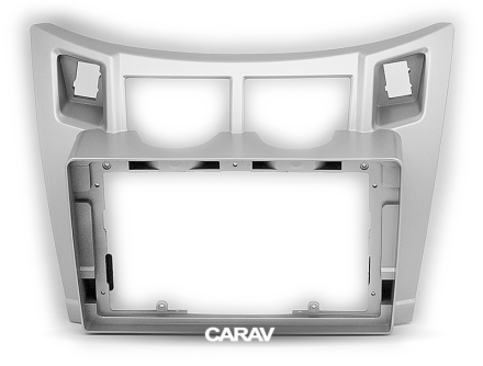 Рамка переходная TOYOTA Yaris,Vitz, Platz 2005-2010 для дисплея 9 дюймов Серебро