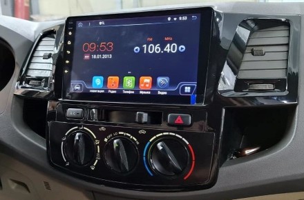Магнитола на Андроид для Toyota Hilux, Fortuner, SW4 (2011-2015) COMPASS TSN-2K, 4G, DSP, CarPlay