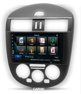 Рамка переходная NISSAN Tiida (C12) (11-16) для дисплея 9 дюймов без климат-контроля