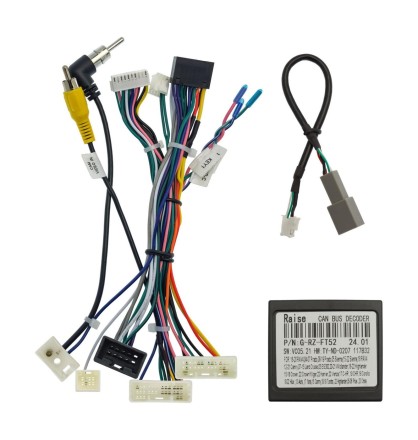 Комплект проводов для установки магнитолы в Toyota Tundra 2018 - 2019 (основной, USB, CAN, AMP)