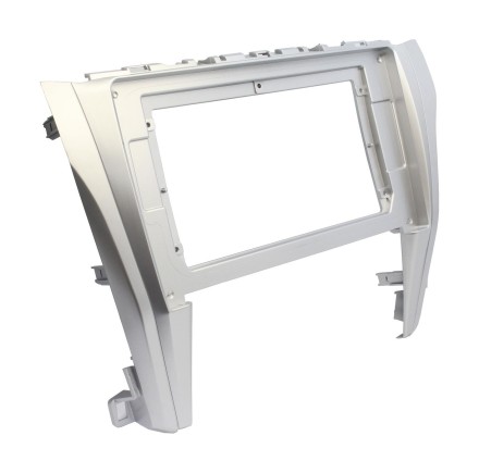 Рамка переходная TOYOTA Camry, Aurion (15-18) для дисплея 10 дюймов серебристая