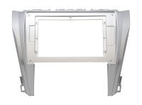 Рамка переходная TOYOTA Camry, Aurion (15-18) для дисплея 10 дюймов серебристая