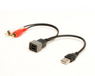 Переходник для подключения USB AUX к нештатной магнитоле Lada, Nissan