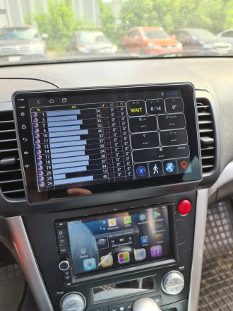 Рамка переходная в Subaru Outback, Legacy (03-09) ЛЕВЫЙ РУЛЬ для дисплея 9 дюймов