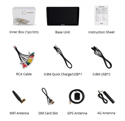Автомагнитола для Volkswagen Tiguan (07-16) Ownice OL с поддержкой кругового обзора с SIM 4G + HI-FI с DSP, Carplay