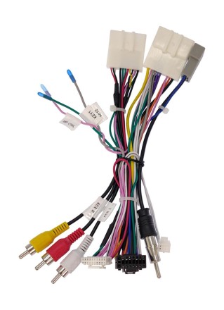 Комплект проводов для установки магнитолы в Nissan 2014+ (основной, антенна, мультируль, CAN, CAM360)