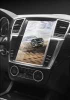 Штатная магнитола в стиле Тесла для Mercedes-Benz ML W166 (2011-2015) и GL X166 (2012-2015) NTG 4.0/4.5 Compass NH