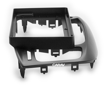 Рамка переходная в HYUNDAI Verna 2006-2009, Accent (MC) 2006-2012 (черный цвет) для дисплея 9 дюймов