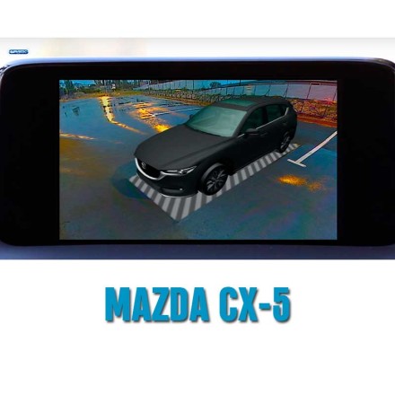 Система кругового обзора 360 градусов с функцией видеорегистратора и поддержкой динамических линий по CAN. 4 видеокамеры