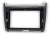 Переходная рамка для установки магнитолы VOLKSWAGEN Polo 2009-2020 (глянцевый черный цвет) 9 дюймов