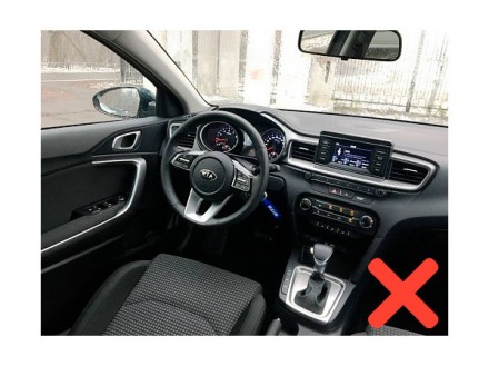 Рамка переходная Kia Ceed (2018 - 2022) для дисплея 10 дюймов, матовая Тип 2