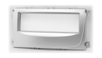 Рамка переходная 1din Ford Focus II, Mondeo, S-Max, C-Max (07+), Galaxy (06+), Kuga (08+), Серебристый