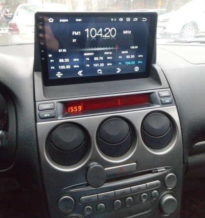 Магнитола на Андроид для Mazda 6 (2002-2007) Winca S400 с 2K экраном SIM 4G (вместо бардачка)