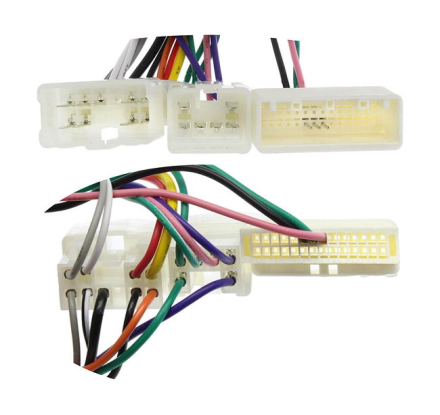 Комплект проводов для установки магнитолы в Toyota 2018+ (основной, антенна, мультируль, USB)