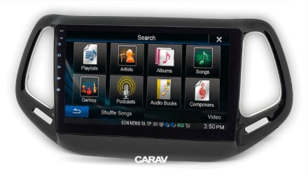 Рамка переходная в JEEP Compass 2017+ для дисплея 10 дюймов