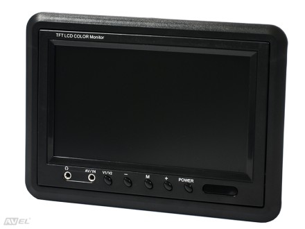 Монитор 7 дюймов на кронштейне + квадратор на 4 камеры