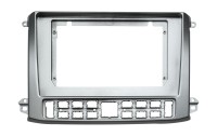 Рамка для установки в ГАЗ Газель НН (GAZ Gazelle NN) 2019+ для дисплея 10 дюймов (серебристая)