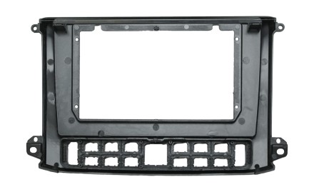 Рамка для установки в ГАЗ Газель НН (GAZ Gazelle NN) 2019+ для дисплея 10 дюймов (серебристая)