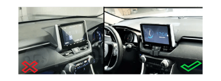 Рамка переходная в TOYOTA RAV4 2019+ ТИП 2 для дисплея 10 дюймов