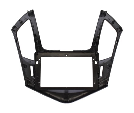 Рамка переходная в CHEVROLET Cruze (2012-2016) для дисплея 9 дюймов (черно-серебристая)