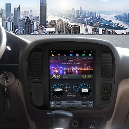 Головное устройство для Toyota Land Cruiser 100 (1998-2002) Tesla-Style