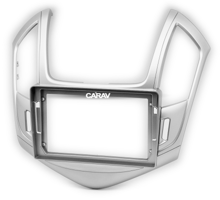 Рамка переходная в CHEVROLET Cruze (2012-2016) для дисплея 9 дюймов (серебряная)