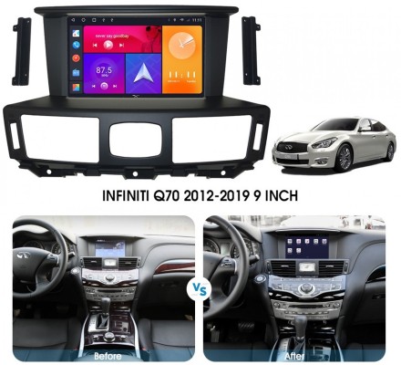 Магнитола на Андроид Infiniti Q70 2013 - 2019, M37 2010 - 2013 Compas S300 (Средний класс) под рамку 9 дюймов