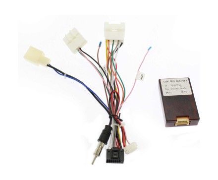 Комплект проводов для установки магнитолы в Toyota 2003-2013 (основной, антенна, мультируль, RCA, USB, CAN, AMP) тип 2