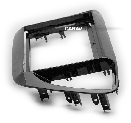 Рамка переходная HYUNDAI Solaris (17+) Черная Глянец для дисплея 9 дюймов