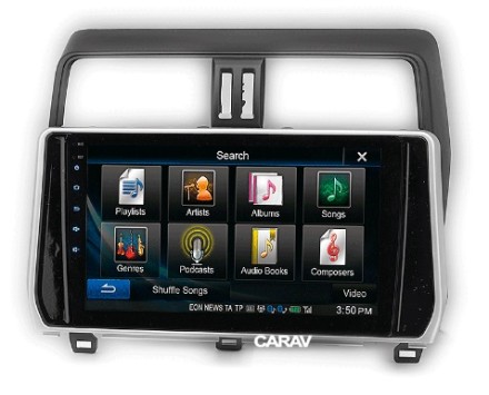 Рамка переходная TOYOTA Land Cruiser Prado (150) (17+) для дисплея 10 дюймов