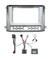 Установочный комплект для дисплея 10 дюймов для ГАЗ Газель НН (GAZ Gazelle NN) 2019+ (серебристый)