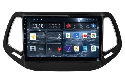 Головное устройство 10 дюймов для Jeep Compass 2 с маленьким дисплеем (2016+) Redpower 710 серии