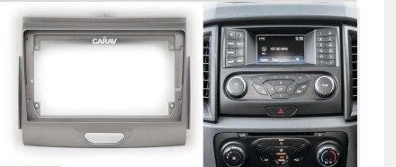 Рамка переходная FORD Ranger, Everest 2015+ (с SYNC1 / 4,2-дюймовым цветным дисплеем) для дисплея 9 дюймов 