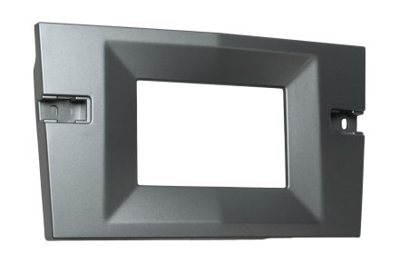 Рамка для переноса бортового компьютера вниз в Opel Astra (H) 2004 — 2010 серебристая