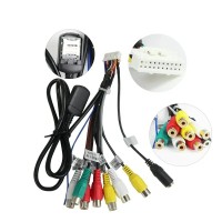 Штекер 20 pin c SIM слотом, для подключения усилителя через RCA разъемы для магнитол серии Compas-Media