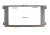 Рамка переходная 2din Ford Focus II, Mondeo, S-Max, C-Max (07+), Galaxy (06+), Kuga (08+) Серая с креплением №7