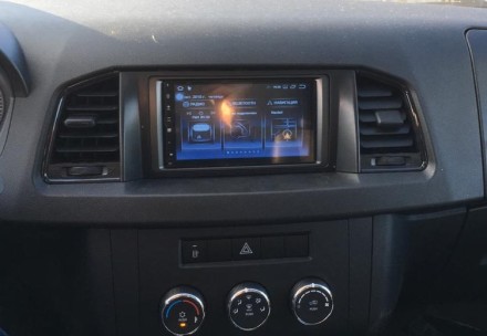 Рамка переходная 2din УАЗ Патриот (14+) темно-серая